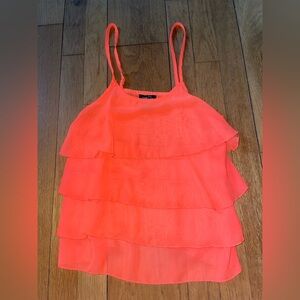 Rue21 Neon Coral Layered Top